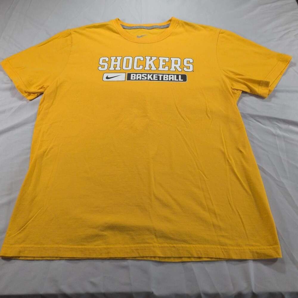 Nike Wichita State Shockers Basketball T-Shirt Yellow XL